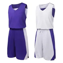 Двусторонние трикотажные баскетбольные мужские двухсторонние баскетбольные Джерси на заказ Молодежная форма для баскетбола дышащие командные тренировочные костюмы