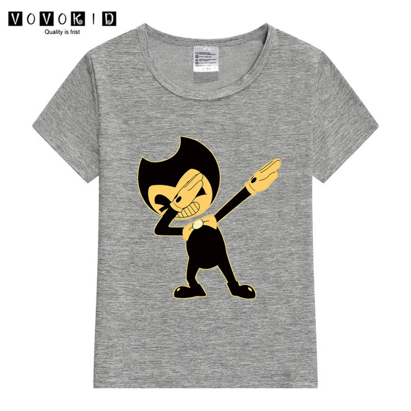 Забавная футболка с принтом «Dab Bendy» для маленьких девочек и мальчиков, Детская летняя футболка, рубашка на День Благодарения