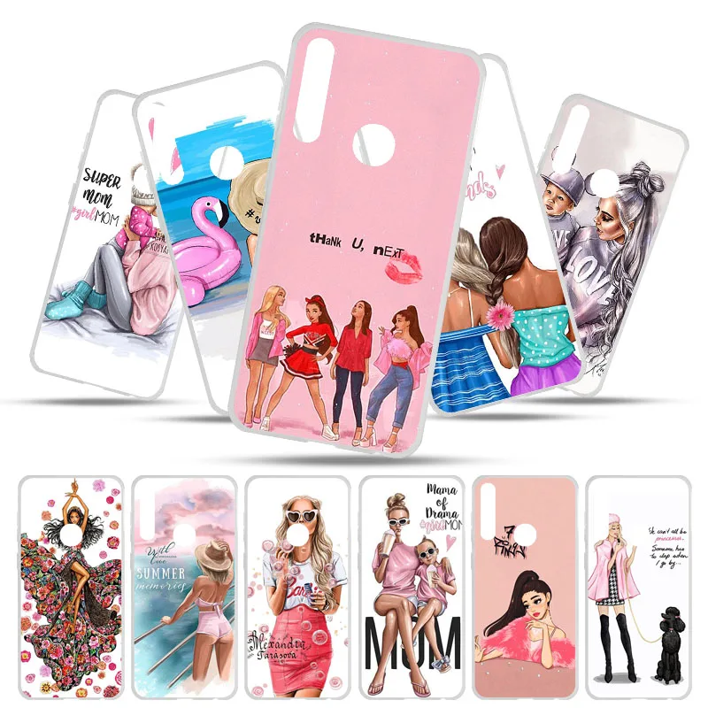 

For UMIDIGI A5 Pro Case Silicone TPU Soft Phone Case for Umi Digi A5 Pro Case Baby Mom Gril Bags for Umidigi A5 Pro Back Cover