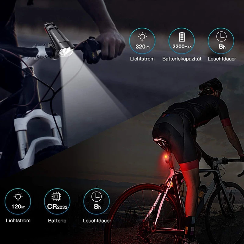 Велосипедный велосипедный светильник Usb зарядка Mtb дорожный велосипед головной светильник водонепроницаемый светодиодный Передний фонарь