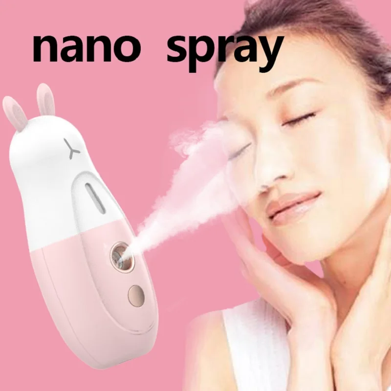 

Portable Mini Nano Facial Sprayer USB Face Steamer Humidifier Mist Atomization Moisturizing Beauty Instruments Skin Care Tools