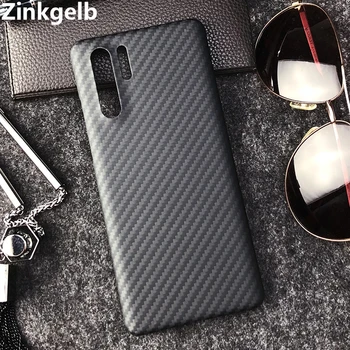

For Huawei P30 Pro Cover Case Luxury Slim Hard Carbon Fiber Shockproof Armor Back Cover Phone Case for P30 Case Hoesje Funda