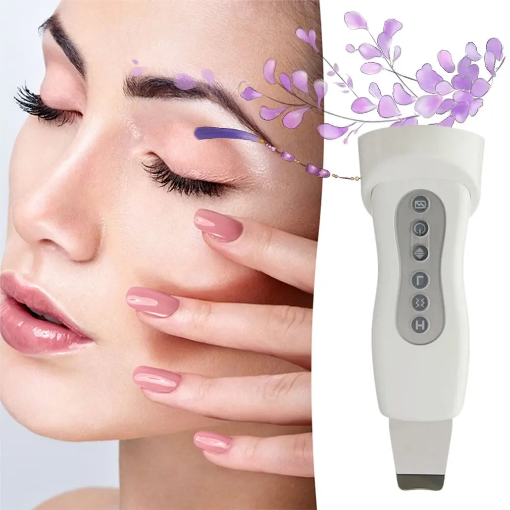 Ultrasonic Deep Face Cleaning Machine Skin Scrubber Blackhead Wrinkles and spots Reduce Facial Whitening Lifting Beauty 4