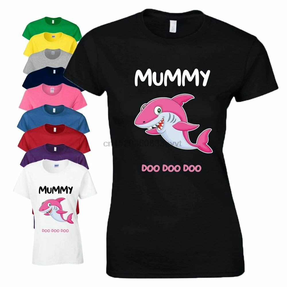 mummy shark t shirt