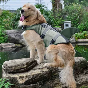 

Pet Dog Life Jacket Safety Clothes Life Vest Collar Harness Saver Pet Dog Swimming Preserver Summer Swimwear Mermaid Shark
