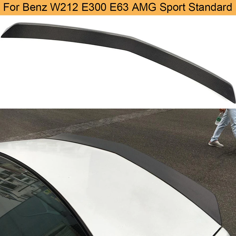 E Class Carbon Fiber Racing Trunk Spoiler Lip Wing for Mercedes Benz W212 E63 AMG E500 Sport Standard Sedan 4 Door 10-15 | Автомобили и