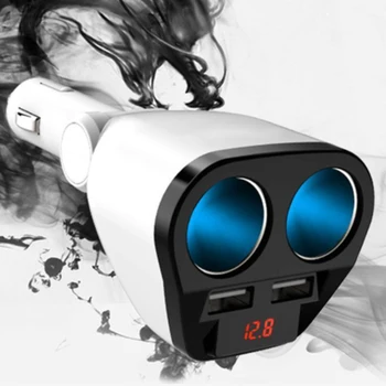 

Accessories ABS Power Plug Double Mini Socket Durable Cigarette Lighter Adapter Dual USB 12V 24V Splitter Charger Universal Auto
