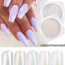 Pearl Nail Decor Mirror Glitter-Powder Nail-Chrome-Pigment Dust-Polish Shimmer Neon Purple