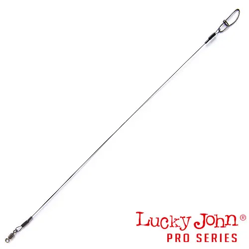 Leashes titanium LJ pro series X-TWITCH mounted swivel and clasp diameter 0.20mm/5 kg/20 cm 2 PCs | Спорт и развлечения