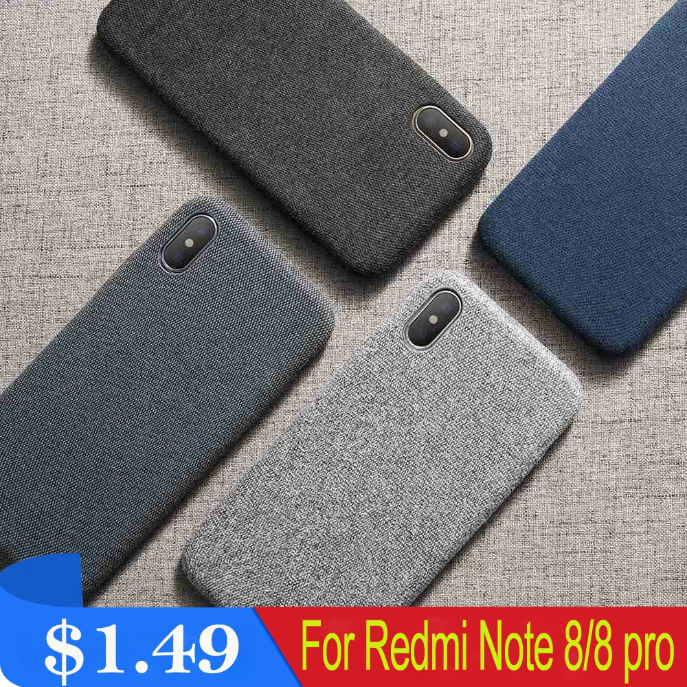 

KISSCASE Silicone Ultra Thin Case For Xiaomi Redmi Note 8/8 pro Soft Cloth Texture Case For Xiaomi Redmi Note 8/8pro Cover Coque
