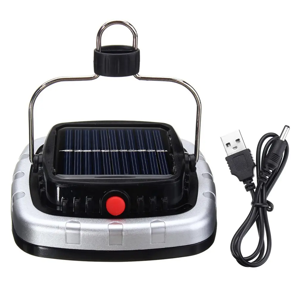 

Portable Outdoor Camping Tent Light 3W 300LM COB LED Solar Power USB Rechargeable Hanging Lamp Lantern For Hiking Fishing