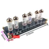 GHXAMP IV11 Electronic Valve VFD Clock High-end Retro Fluorescent Tube Clock 255 Colors Acrylic Material USB-C DC 5V 1PC 5