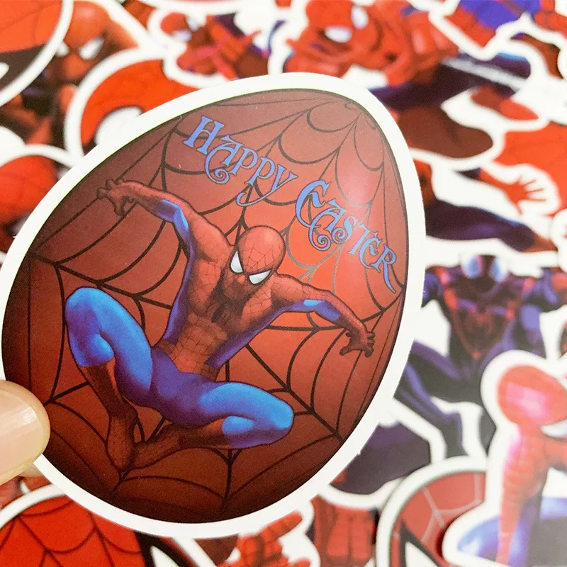 35 шт. крутые наклейки Marvel, Мстители, Человек-паук, Мультяшные аниме, водонепроницаемые наклейки для багажа, ноутбука, гитары, мото, детские игрушки, наклейки s