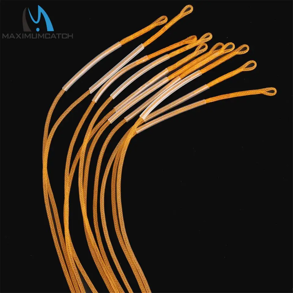 Kit 10 Pezzi Lenza Pesca A Mosca Intrecciata, 13,6 Kg, Connettori Ad Anello In Nylon Per Attrezzatura Da Pesca