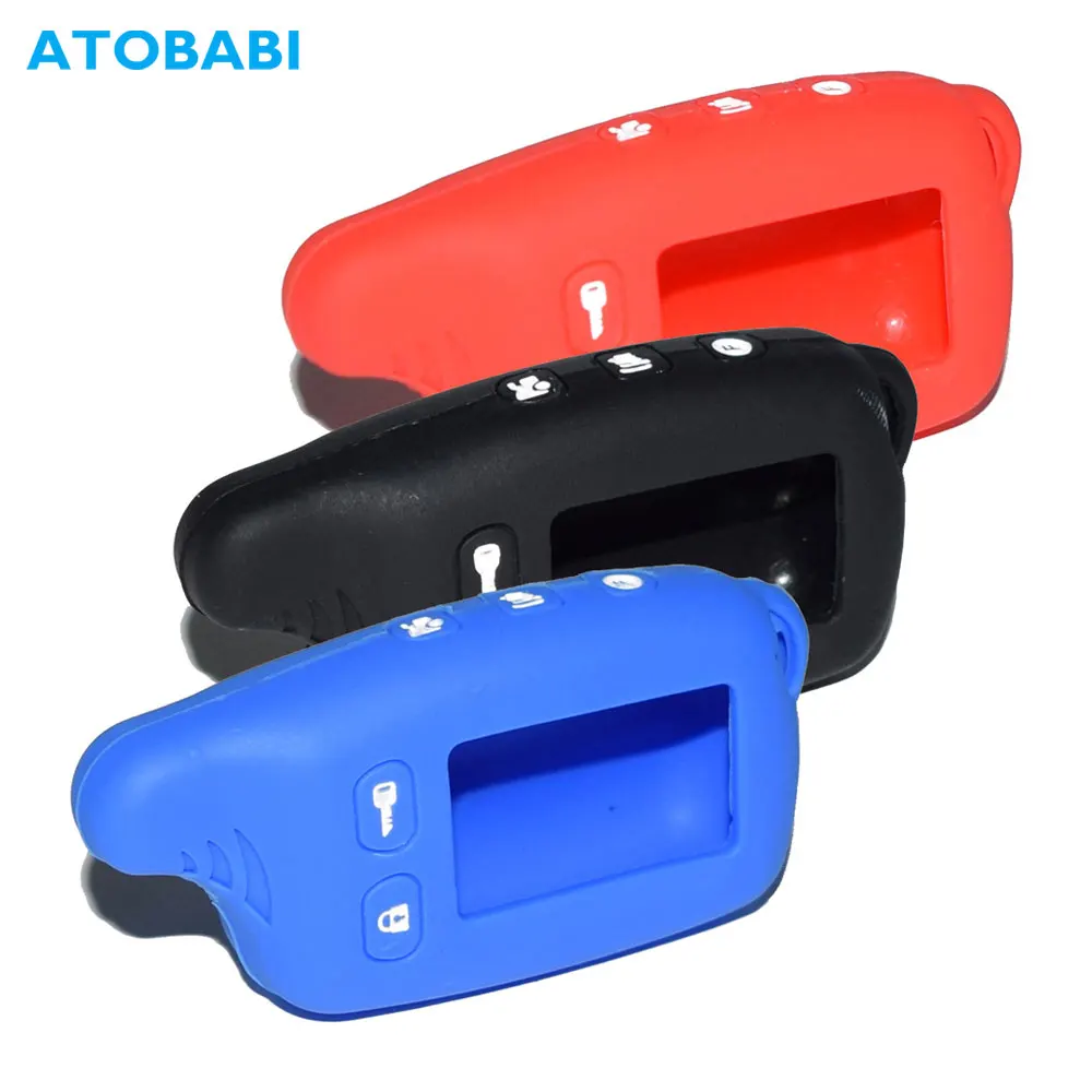 Tw 9010 9030 Cassa Chiave Del Silicone Per Tomahawk Tw-9030 Tw-9020 Tw-9010 A Due Vie Auto Allarme Antifurto Lcd Portachiavi A Distanza Di Controllo C