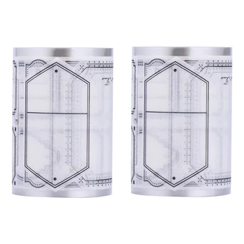 

2Pcs Tapes Decorative Chic Simple Writable Concise Paper Tape Sticker Tape Scrapbook Tape