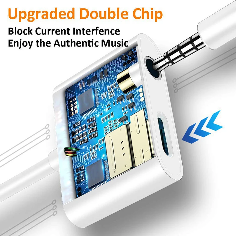 Couleur double type c Adaptateur USB de type C à 3,5 mm, 3 à 5 premes