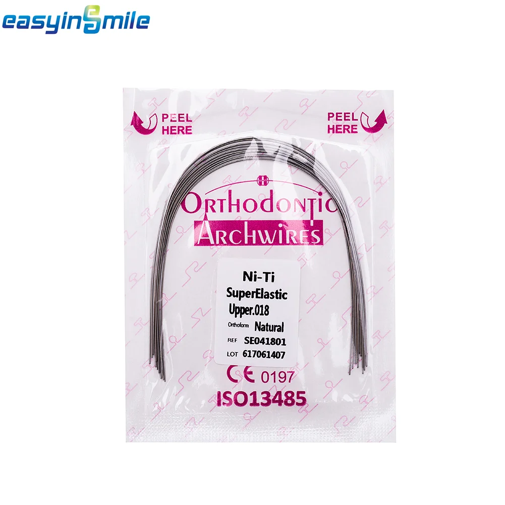 10 Wires Dental Lab Orthodontic Niti Arch Wires Super Elastic Teeth