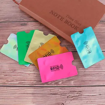 

5PCS/Pack Anti RFID Blocking Reader Lock Card Holder ID Bank Card Case Smart Anti-theft Credit Card Holder Aluminium Protector