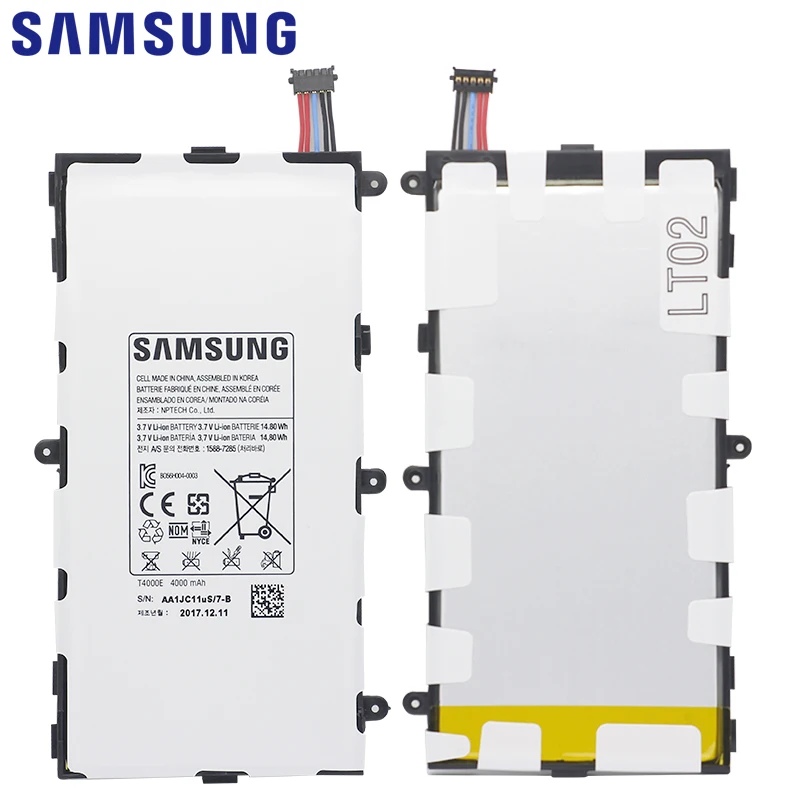 Оригинальная батарея samsung T4000E 4000 мА-ч для samsung Galaxy Tab 3 7,0 T211 T210 T215 T210R T217A SM-T210R T2105 P3210 P3200