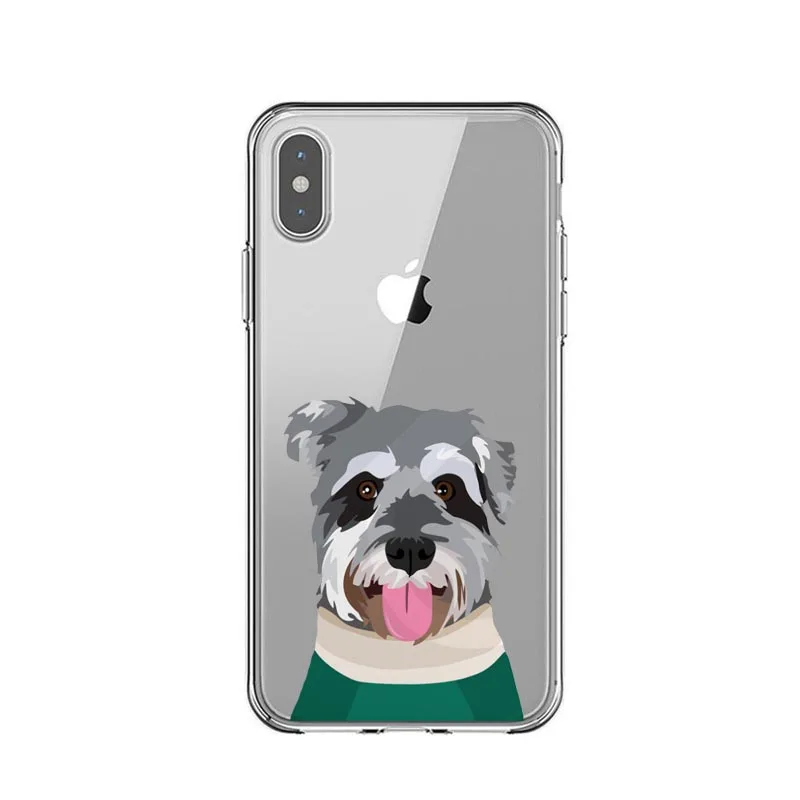 French bulldog Poodle Border Collie Super Cute Corgi silicone Cover Cases for iphones 11 Pro Max Xs 6 6S 7 8 plus X XR XS MAX