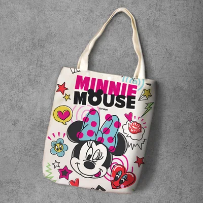 Disney плюшевый рюкзак Мультяшные сумки Дамская хозяйственная сумка Микки Маус