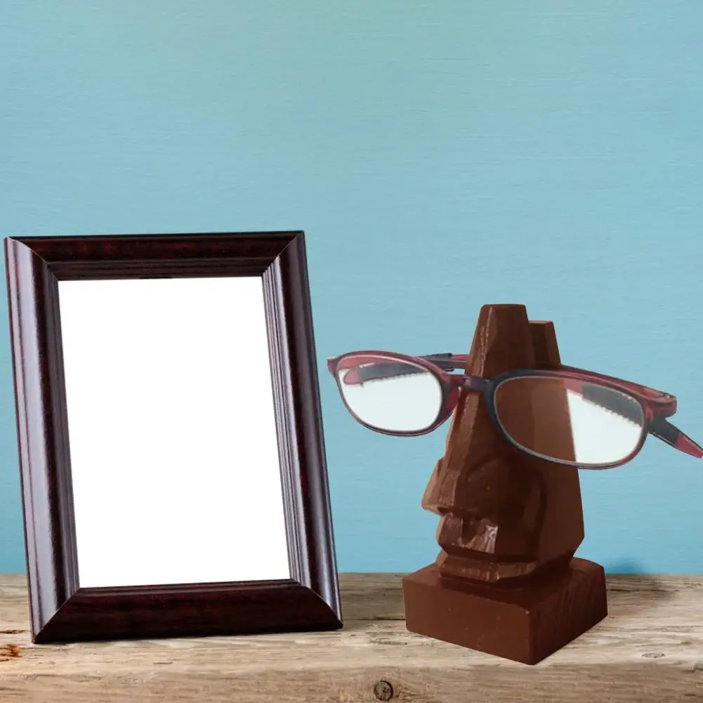 Ручной работы деревянный резной пенсне рамка держатель для очков