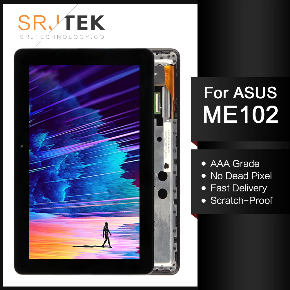 С рамкой для Asus MeMO Pad 10 ME102 ME102A K00F MCF-101-0990-01-FPC-V4.0 ЖК Экран дисплея Панель матрица