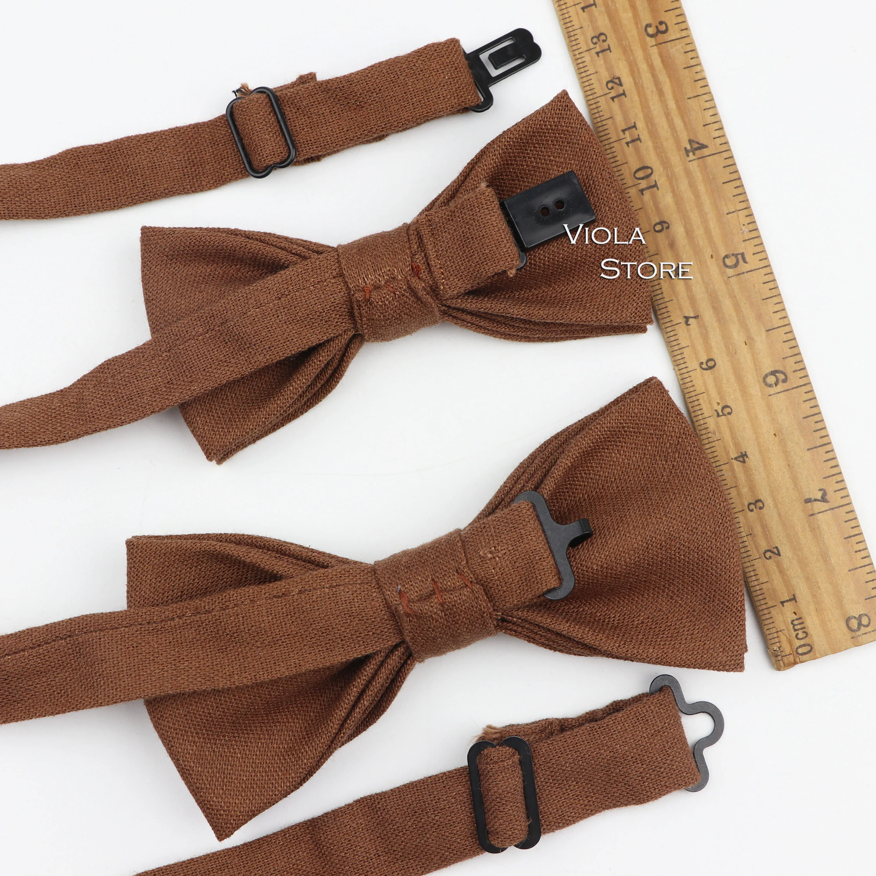 25 Colors Parent-Child Bowtie Sets Linen Kids Pet Men Butterfly Brown khaki Beige Casual Bow Tie Gift Accessory bow ties