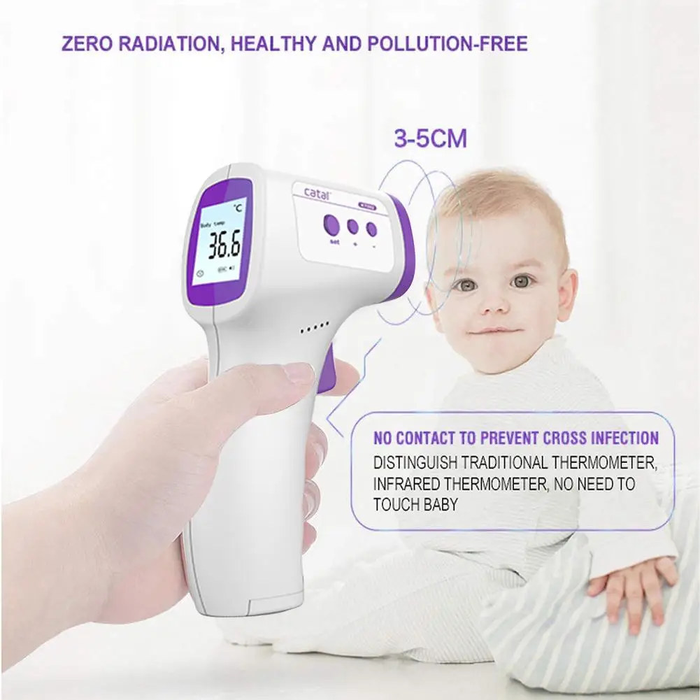 

Portable Ear Forehead Thermometer Non-Contact Infrared Thermometer Electronic Digital Thermometer Temperature Measurement