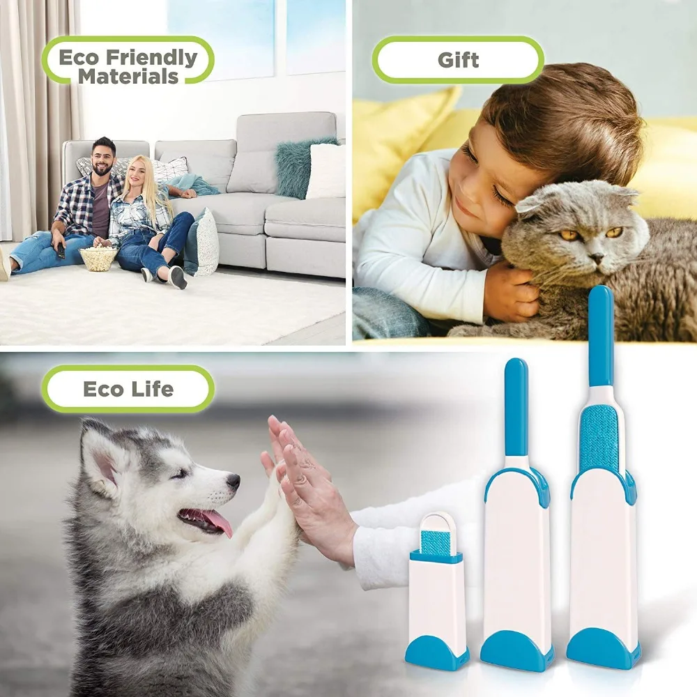 3 pcs/1Set Pet Hair Remover Brush Quick Makeup Remover Clothes Brush dog Hair Paste Device Cleaning Brush tool Pet Beautician