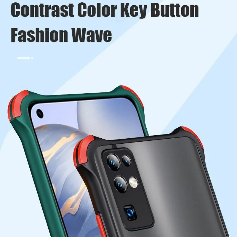 Luxury Shockproof Case For Samsung S20 FE Note 20 S20 Plus 20Ultra S21 Plus Matte Case A71 A51 A31 4G A52 A72 5G A70 A50 A30 A20