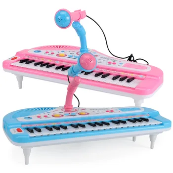 

37Keys Children Piano Toys Mini Electronic Keyboard Microphone Musical Instrument Toys For Children Electone Piano Birthday Gift