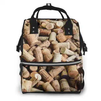 

Wine Corks Baby Nappy Changing Diaper Mummy Bag Maternity Backpack Bags Stroller Baby Care Waterproof Backpack