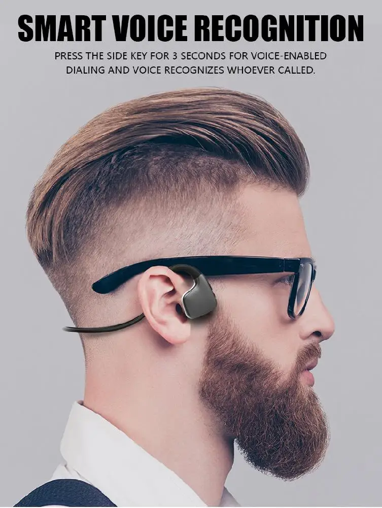 

Studyset Bone Conduction Bluetooth 5.0 Wireless Stereo Headsets Sports Headphones