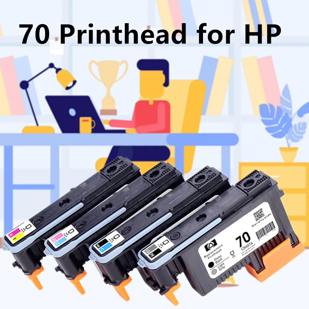 Печатающая головка 70 сменная деталь для принтера hp C9404A C9405A C9406A C9407A Designjet Z2100 Z5200 Z3100
