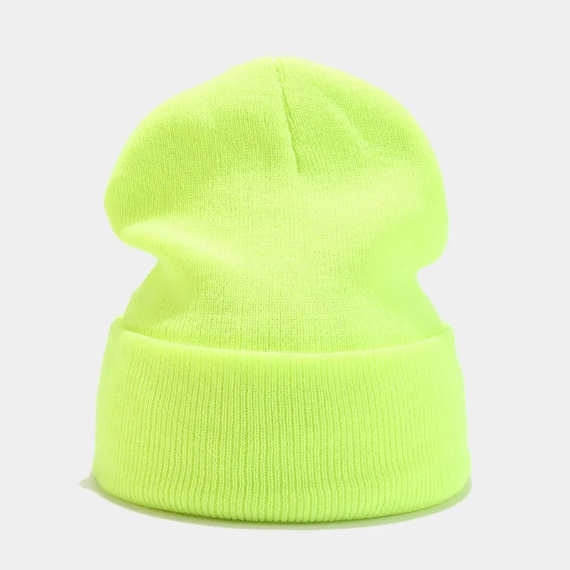 2022 New Winter Hats For Women Men Skullies Beanies Knitted Solid Cool Hat Girls Autumn Female Beanie Warm Bonnet Casual Cap green skully hat Skullies & Beanies