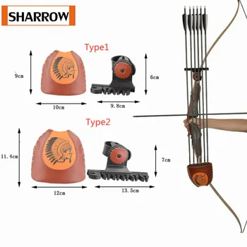 

Archery Arrow Pot Quick Quiver Holder Portable Release Arrows Recurve Bow Longbow Leather Outdoor Shooting Hunting Accessories