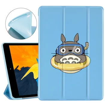 

For iPad Pro 11 2020 Cute Totoro Funda iPad Case Soft Silicone Back Coque Protective Cover iPad 7th Generation Cases For Air 1 2