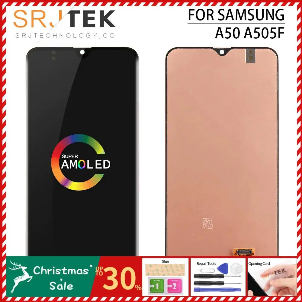 6," для samsung Galaxy A50 ЖК-дисплей A50 сенсорный экран дигитайзер в сборе для samsung A50 дисплей A505 A505F A505FD