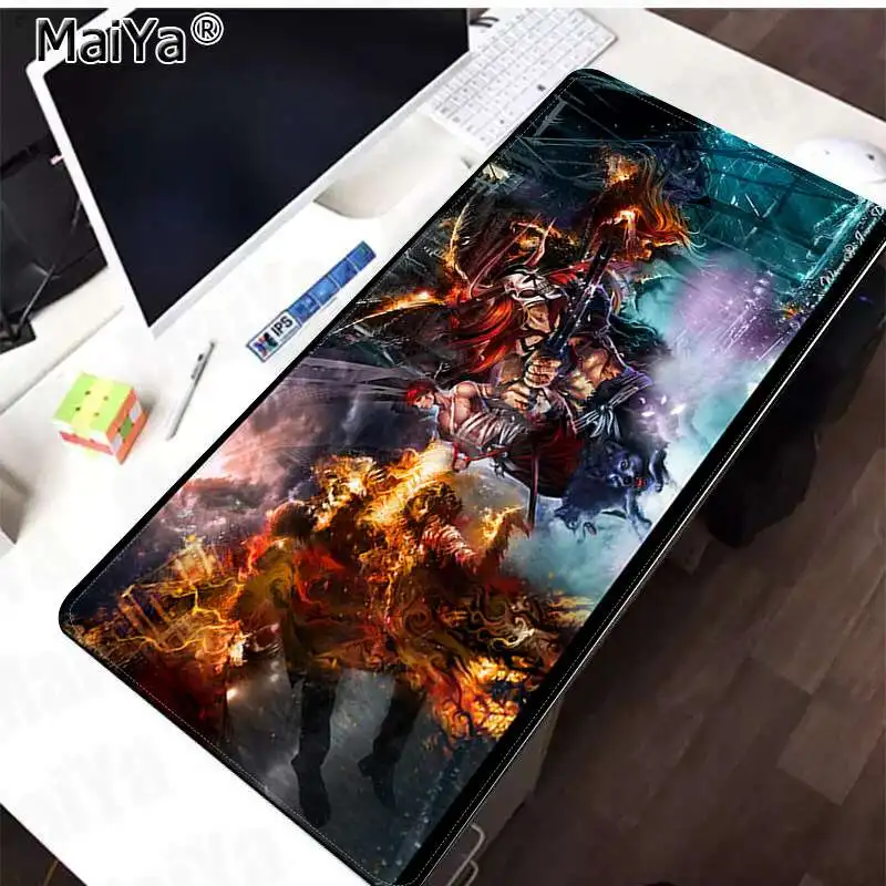 Lock Edge 30x80cm Maiya Cool BLEACH прочный резиновый коврик для мыши большой коврик для мыши клавиатуры коврик - Цвет: Lock Edge 30x80cm