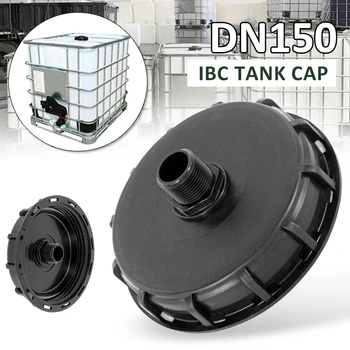 

1pc IBC Container Lid DN 150 with 1-hole 1" External Thread Inlet Overflow Durable Garden Hose Pipe Tap Storage