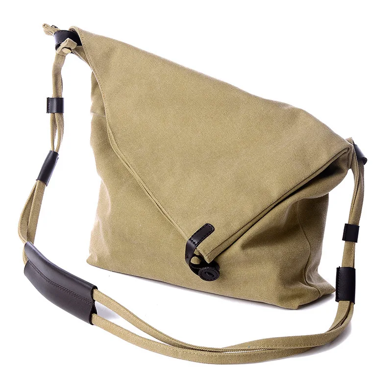 

men's Messenger bag simple sports casual canvas female shoulder retro canvas 2019 JIULIN new