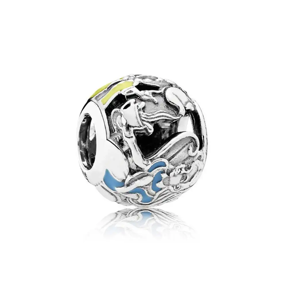PDB ZZ 17 очаровательные бусины ювелирные изделия делают Красивые розы мышь портрет путешествия по всему миру Чай Вечерние бусины Шарм Модный подарок - Цвет: 791896ENMX