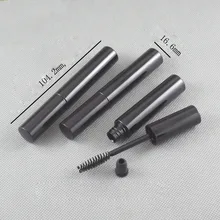 50 шт./партия 10 мл пустая черная туба с расческой для ресниц тушь контейнер для пробирок Путешествия Флакон Косметический Многоразового Использования Бутылки инструменты для макияжа аксессуары