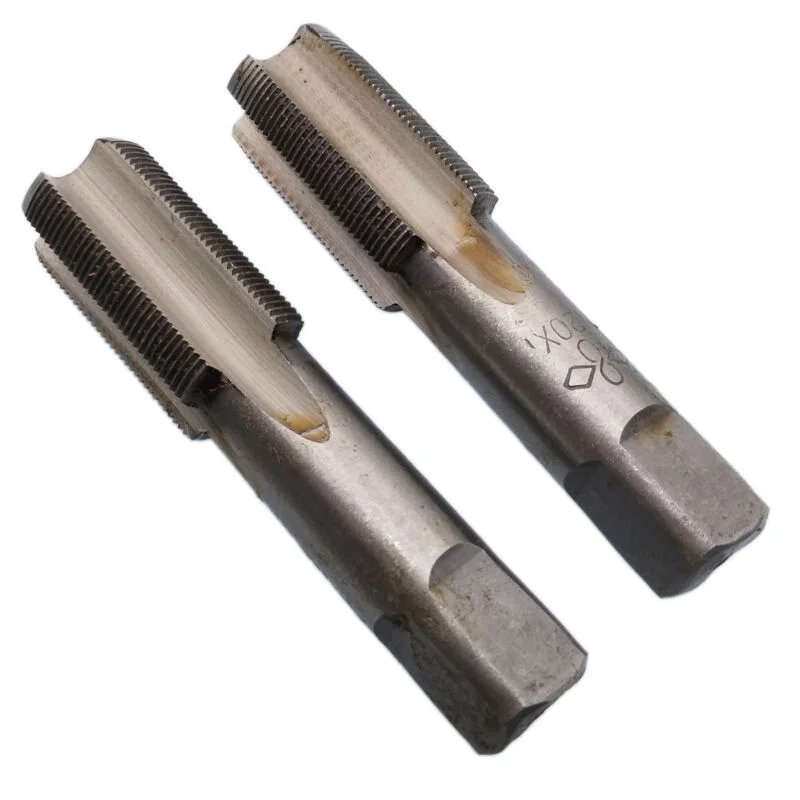 

2pcs HSS 20mmx1 Metric Taper & Plug Tap Right Hand Thread M20 X 1mm Pitch