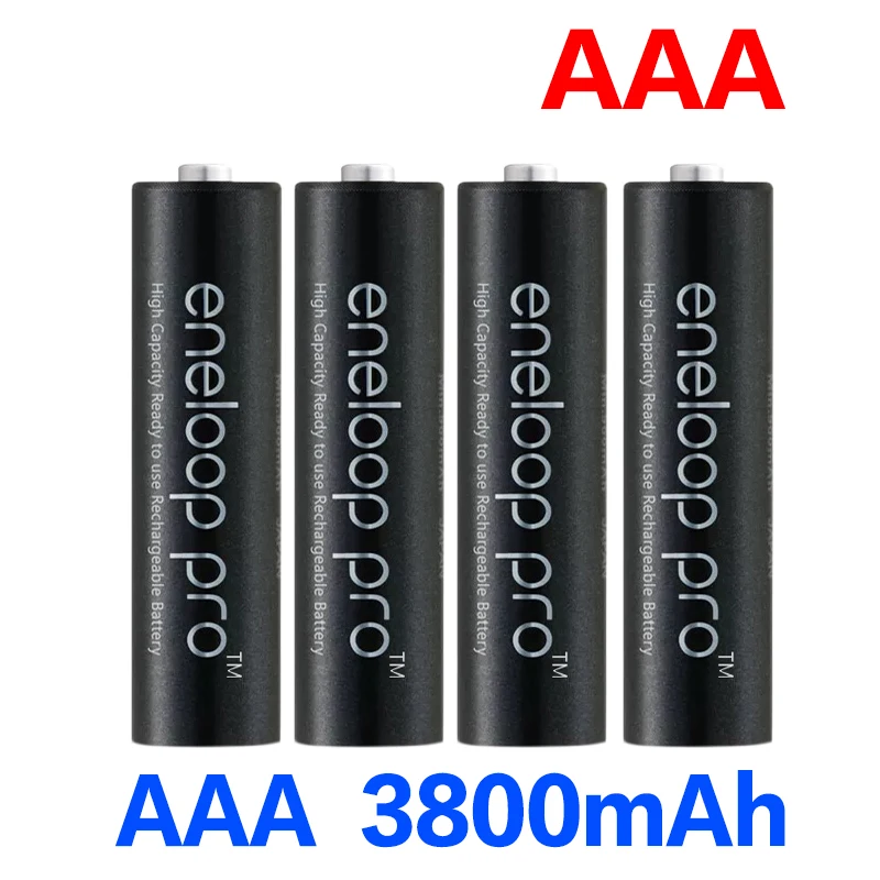 AAA аккумуляторная батарея 3800mAh 1,2 V Ni-MH камера игрушка-фонарик аккумуляторная батарея подогреватель для Panasonic eneloop Pro