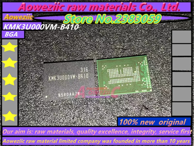 Aoweziic 100% ew оригинальный KMK3U000VM-B410 TSOP48 микросхемы памяти KMK3U000VM B410
