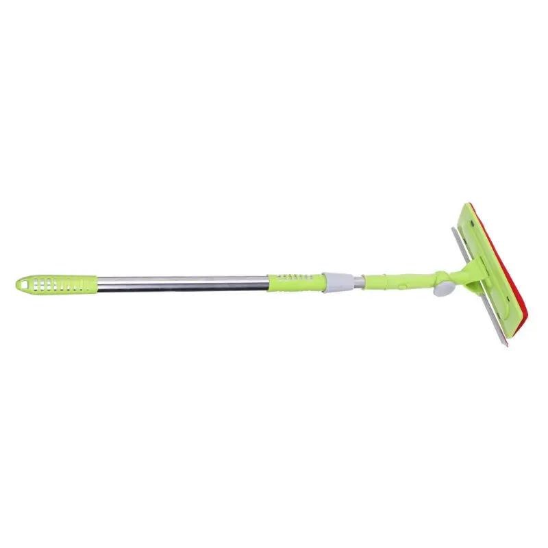 Telescopic Double Sided Window Cleaning Brush Glass Wiper Clean Helper Washing Tool E65B