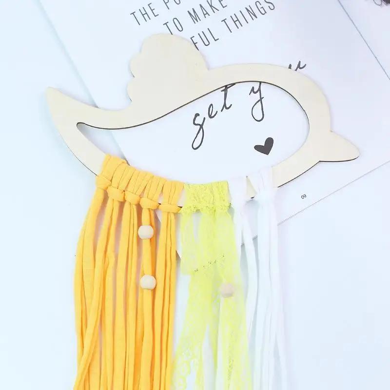 

1pc Tassel Tapestry Pendant Ins Nordic Style Bird Wooden Cloth Fringe Tapestries Wall Hanging Ornaments New Year Party Decor